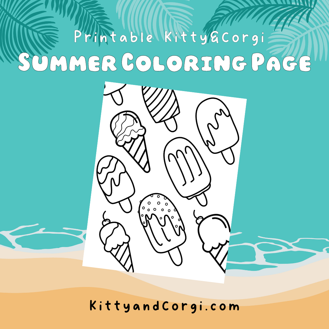 Ice Cream Coloring Page
