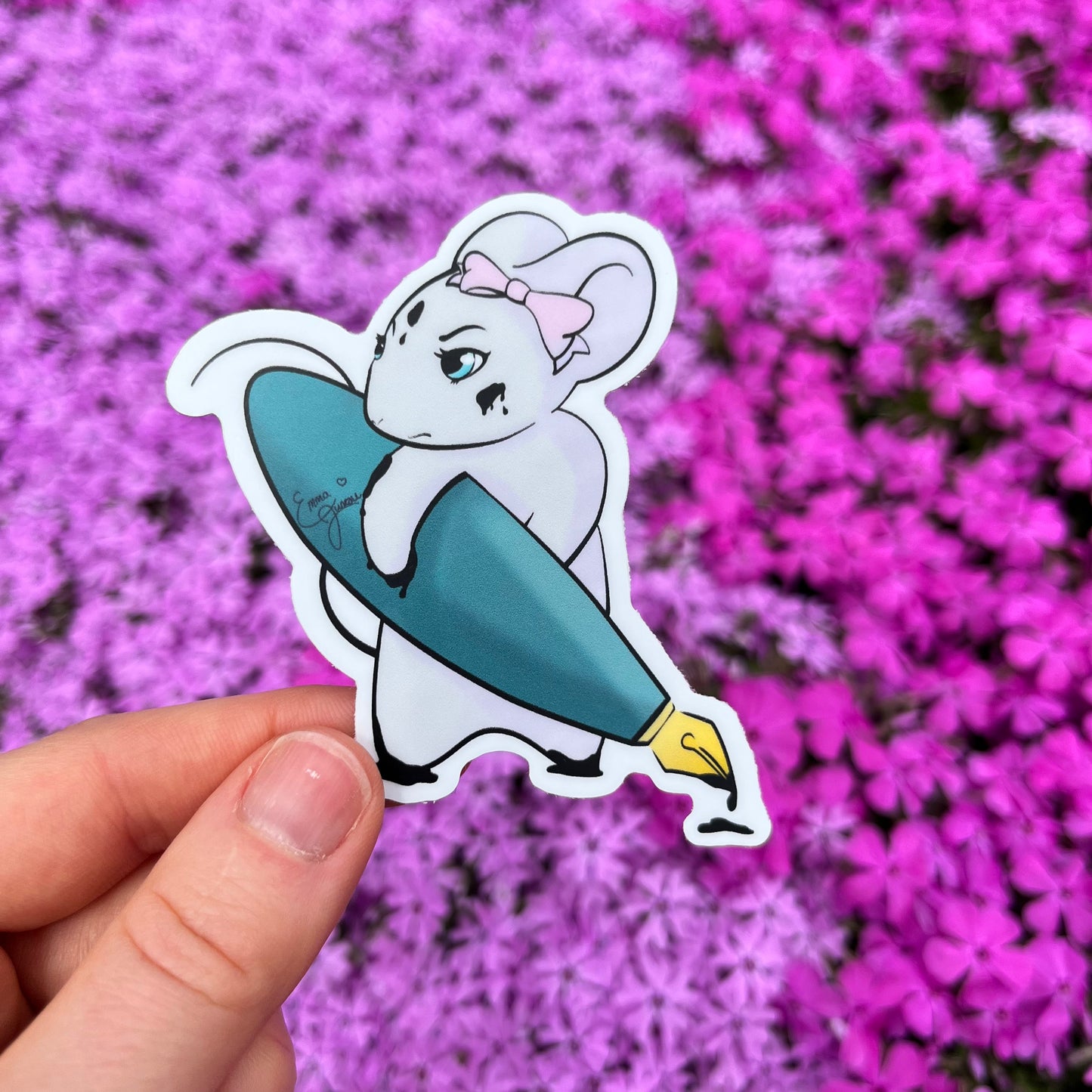 Fierce Ink Mouse, Stella - Vinyl Sticker