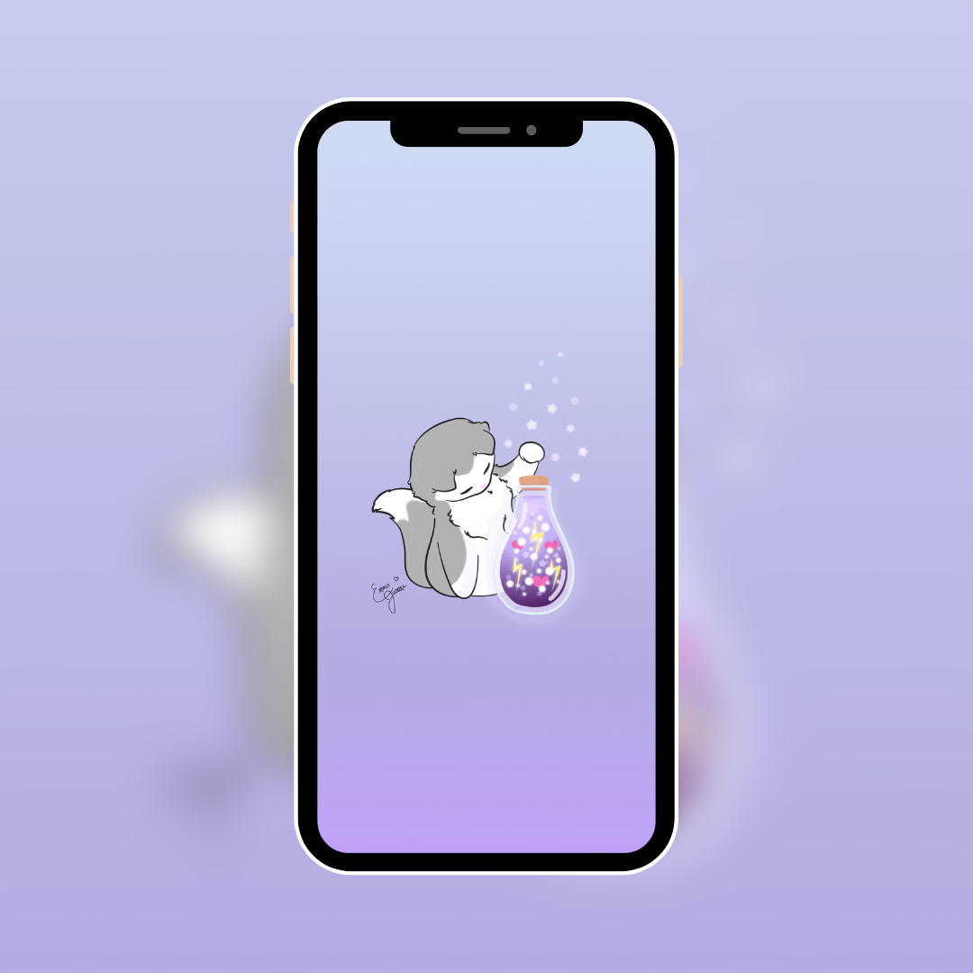 Kitty with Lightning in a Bottle