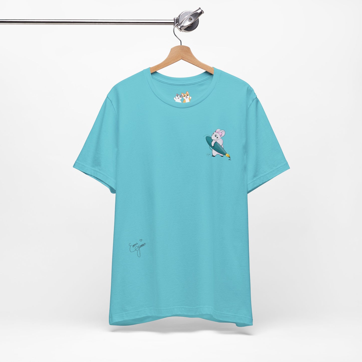 Stella the Ink Mouse — Super Soft Cotton Airlume Unisex T-Shirt