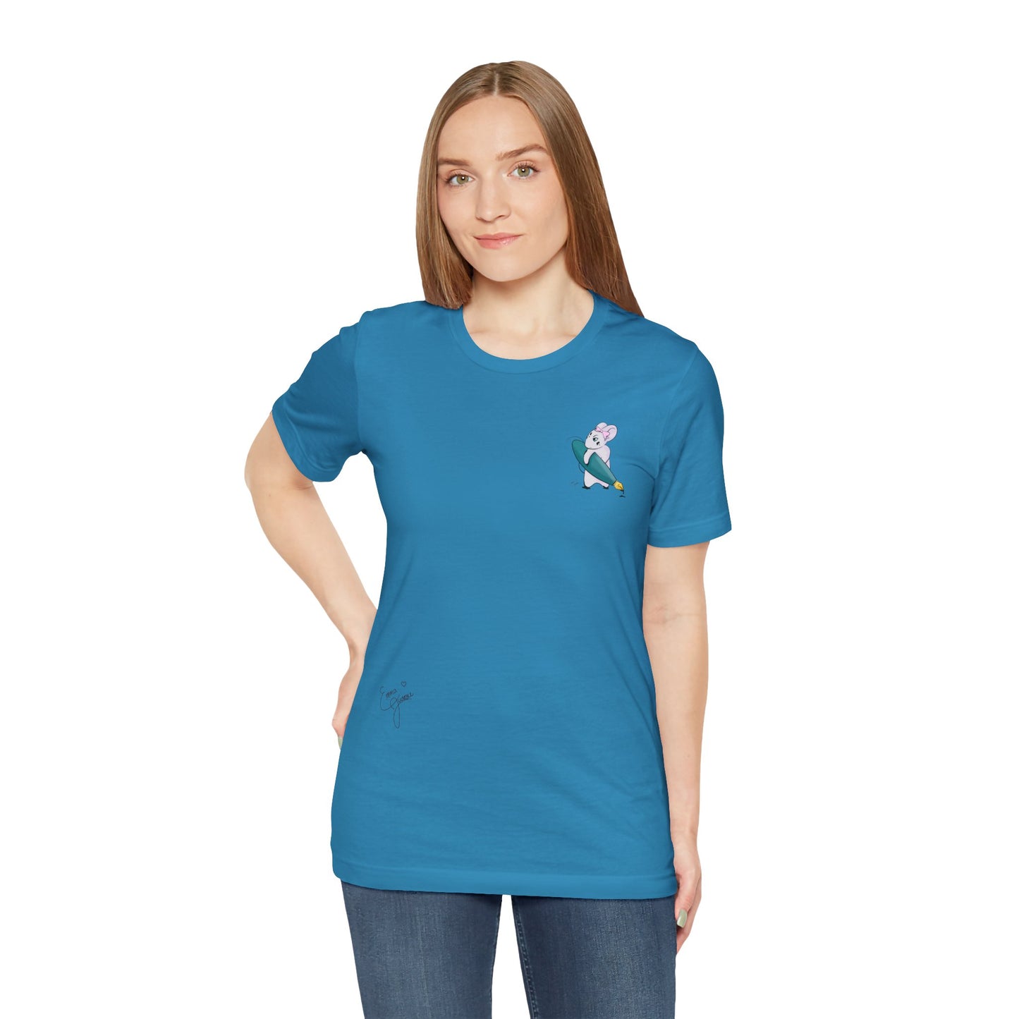 Stella the Ink Mouse — Super Soft Cotton Airlume Unisex T-Shirt