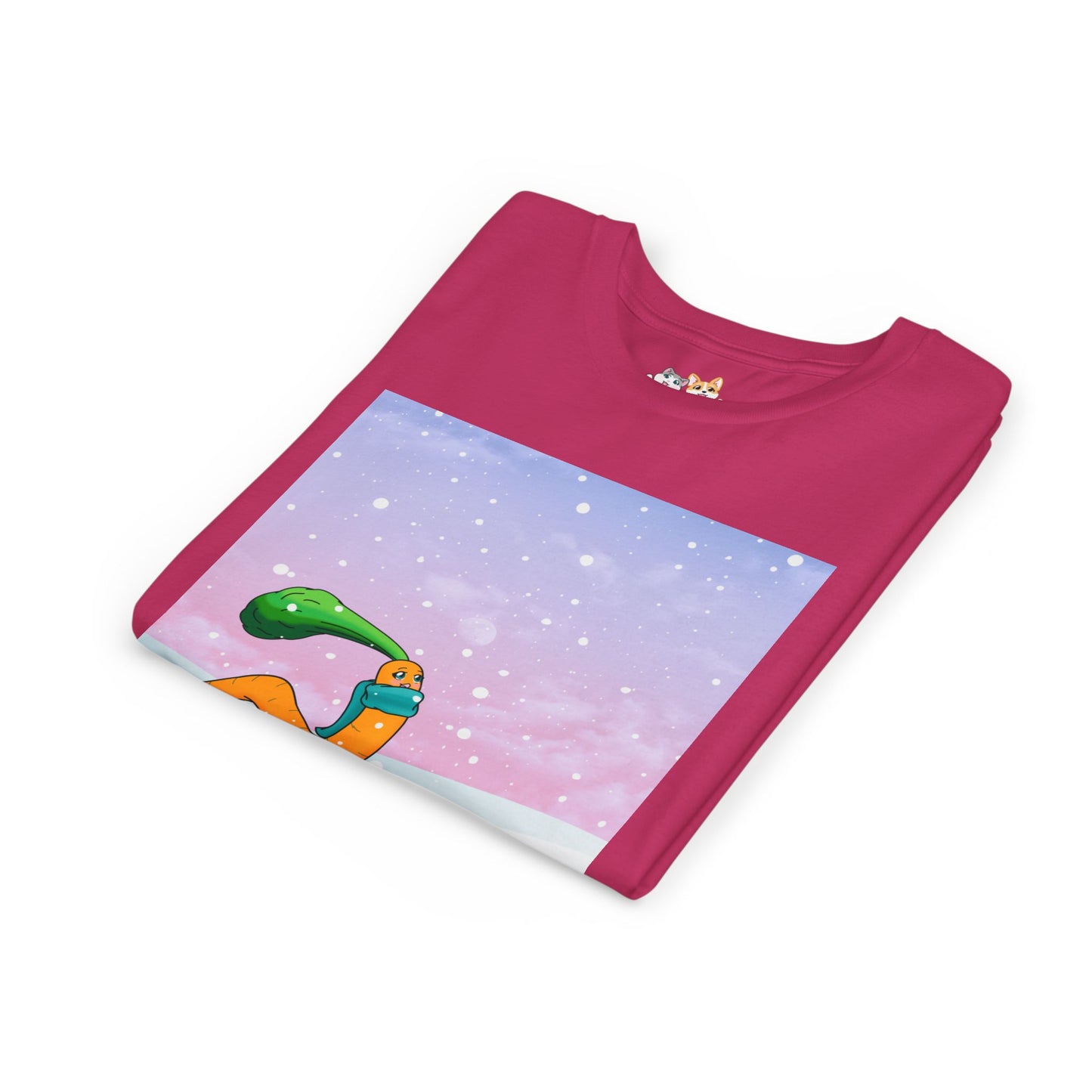 Youth Tee — CarrotWorm's Snowy Wonder - Unisex Youth/ Children's Graphic Tee