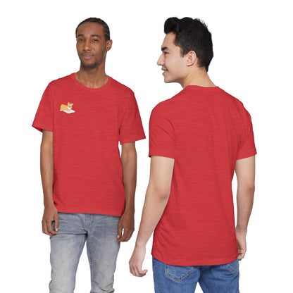 Corgi Reading a Book - Super Soft Cotton Airlume Unisex T-Shirt