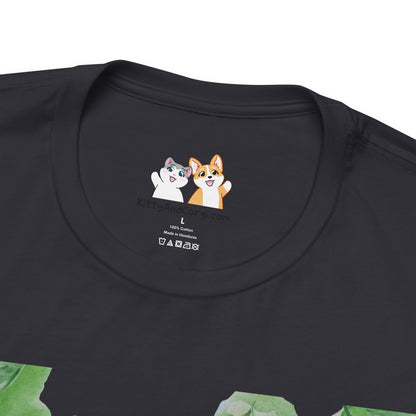 Corgi - Confidence is the Best Outfit - Super Soft Cotton Airlume Unisex T-Shirt (Horizontal Graphic)
