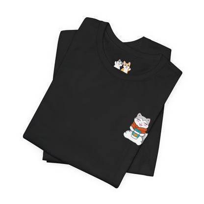 Kitty Drinking Her Pumpkin Spice Latte - Super Soft Cotton Airlume Unisex T-Shirt