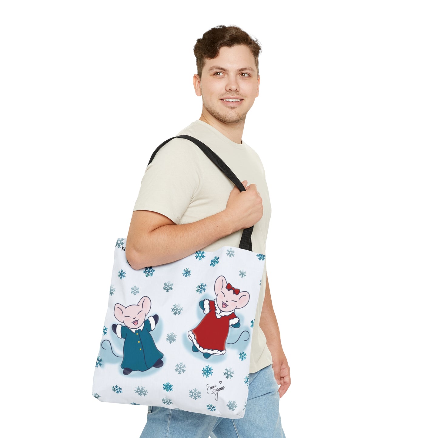 Snow Angel Mousies Tote Bag