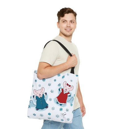 Snow Angel Mousies Tote Bag