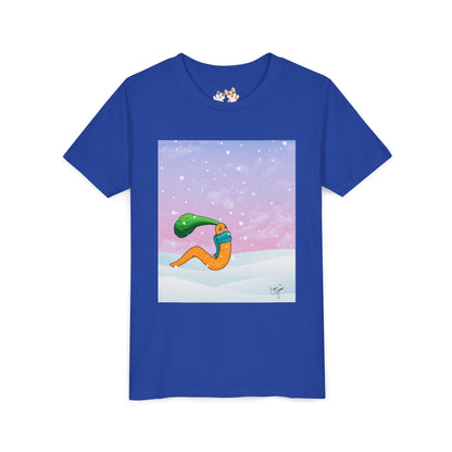 Youth Tee — CarrotWorm's Snowy Wonder - Unisex Youth/ Children's Graphic Tee