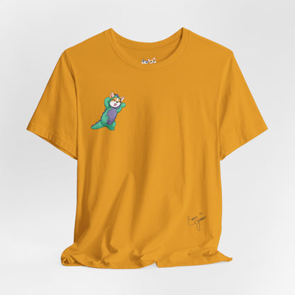 Kitty and Corgi — Corgi-zilla Dino Stomps — Super Soft Cotton Airlume Unisex T-Shirt