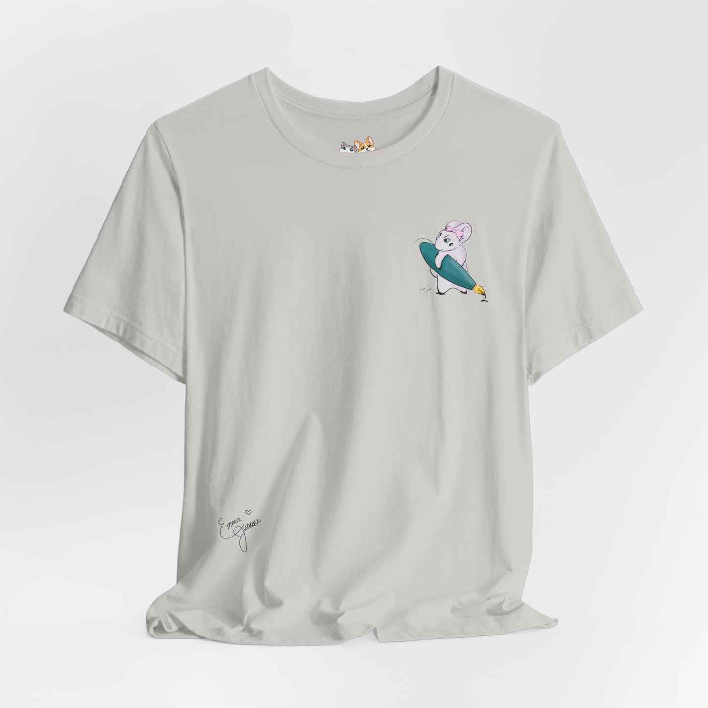 Stella the Ink Mouse — Super Soft Cotton Airlume Unisex T-Shirt