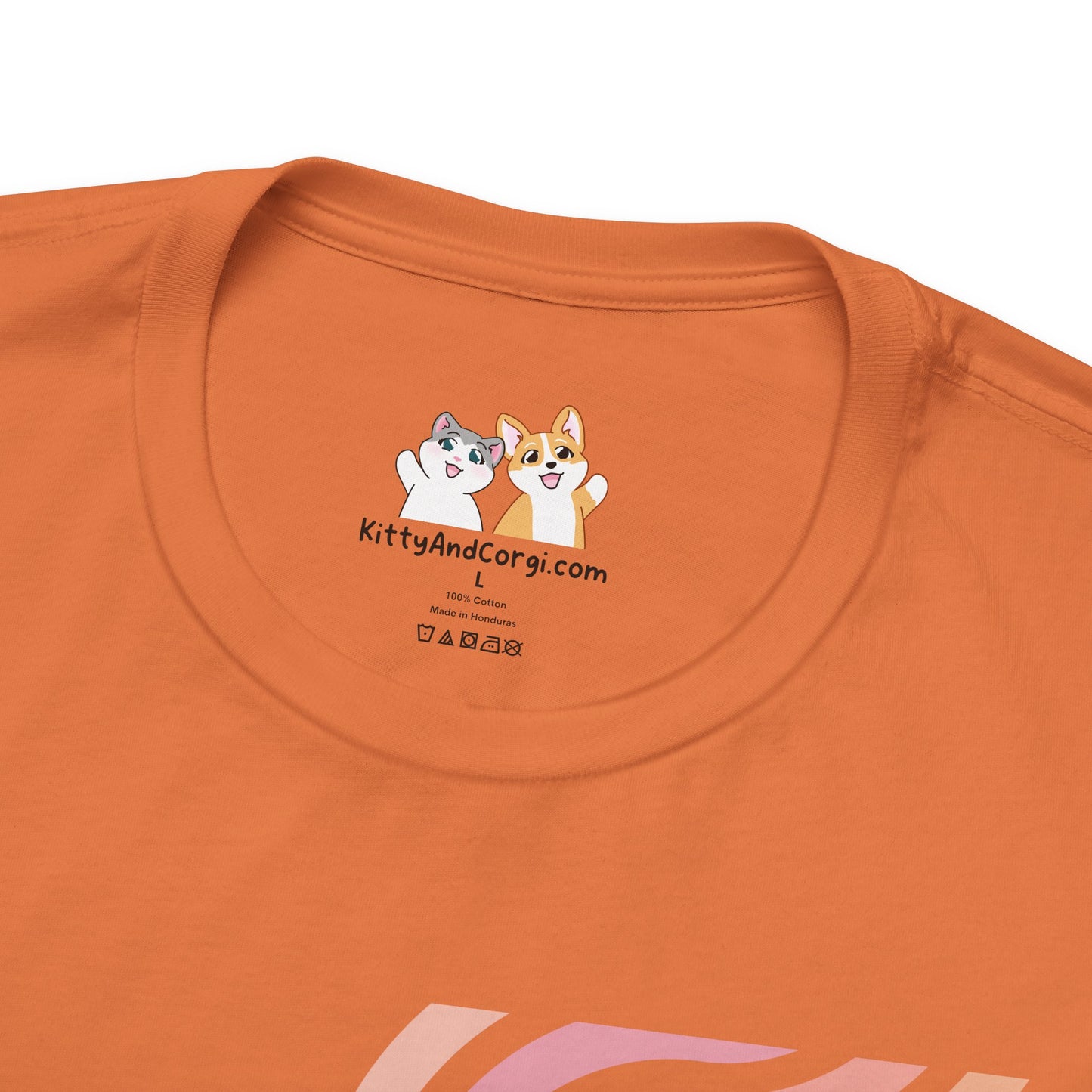 Corgi - Groovy Series - Stay Focused - Super Soft Cotton Airlume Unisex T-Shirt (Horizontal Graphic)