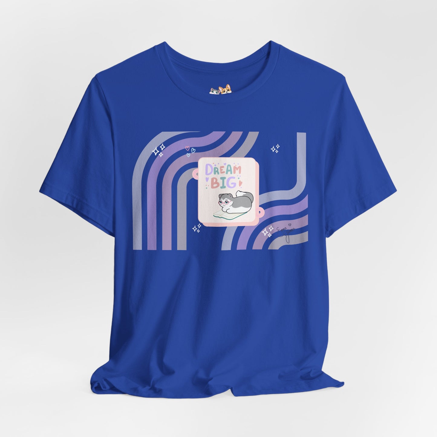 Kitty - Dream Big - Super Soft Cotton Airlume Unisex T-Shirt (Horizontal Graphic)