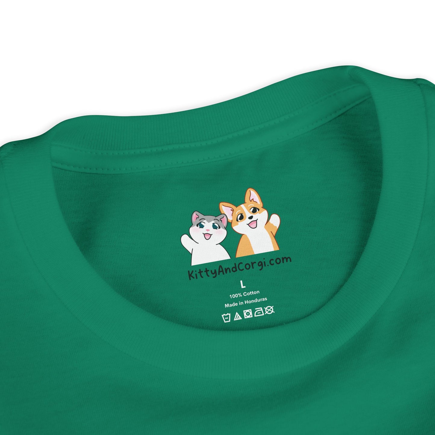 Youth Tee — Kitty loves Autumn - Fueled by Happy Thoughts - Unisex Youth/ Children's Graphic Tee