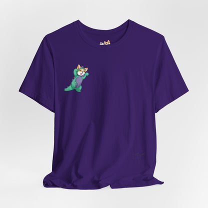 Kitty and Corgi — Corgi-zilla Dino Stomps — Super Soft Cotton Airlume Unisex T-Shirt