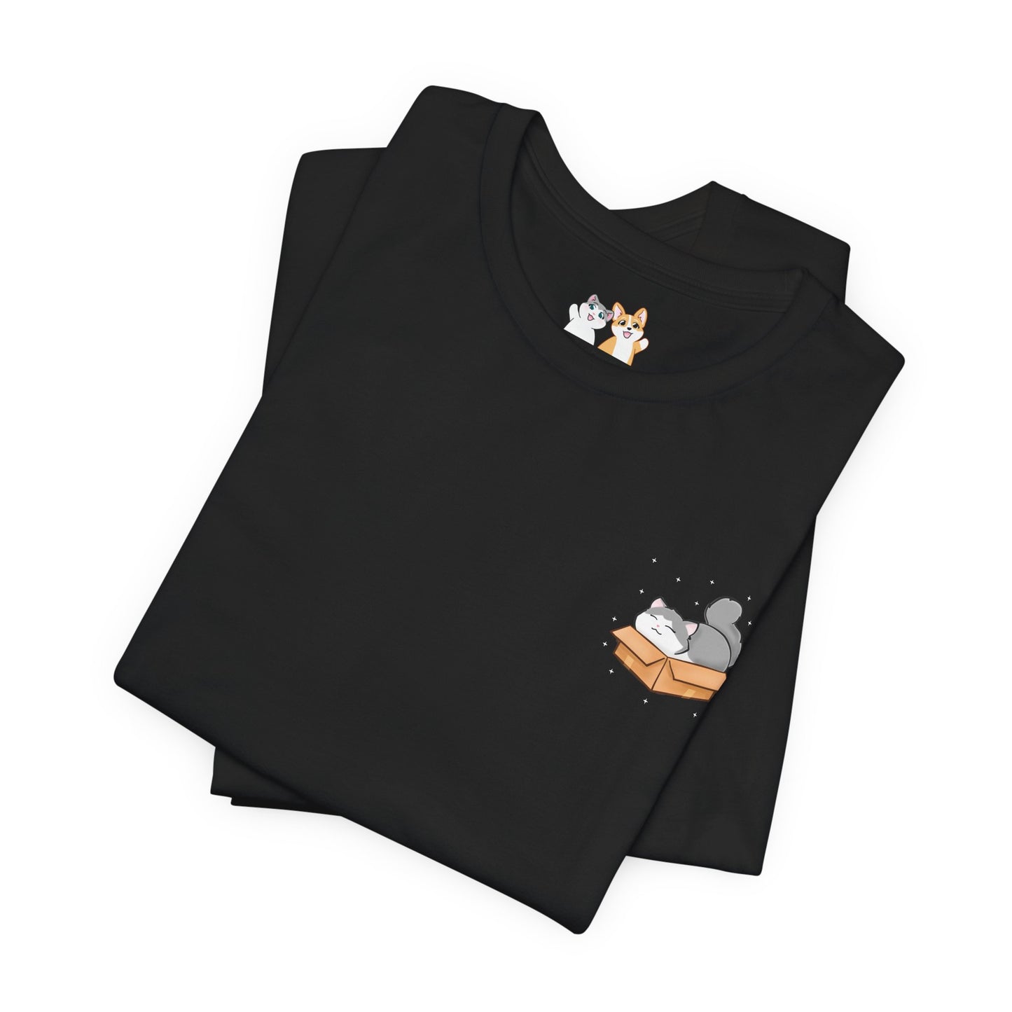 Kitty in a Box - Super Soft Cotton Airlume Unisex T-Shirt