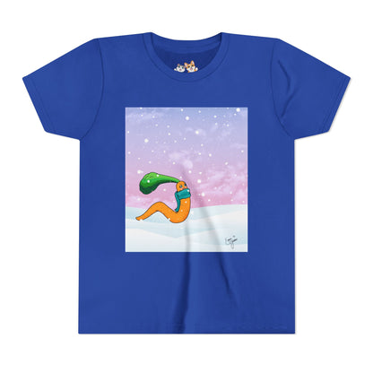 Youth Tee — CarrotWorm's Snowy Wonder - Unisex Youth/ Children's Graphic Tee