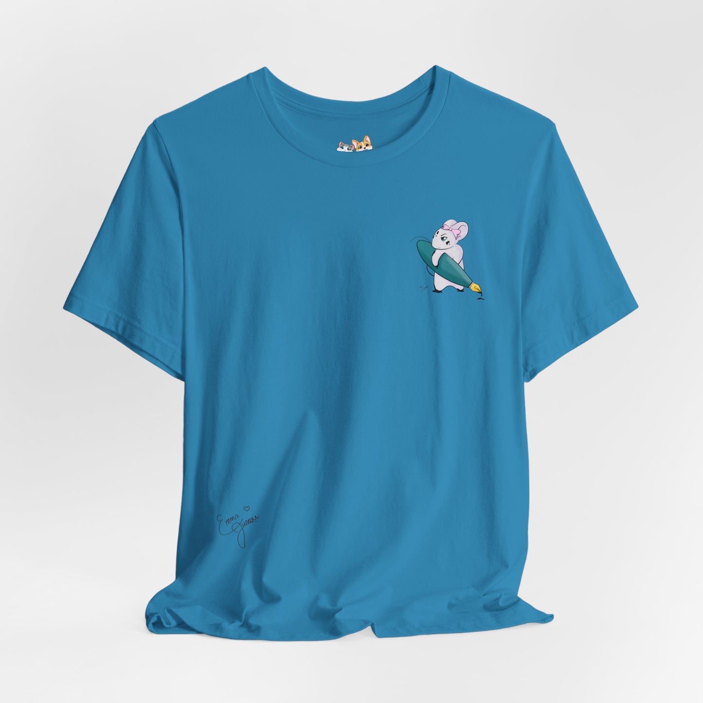 Stella the Ink Mouse — Super Soft Cotton Airlume Unisex T-Shirt