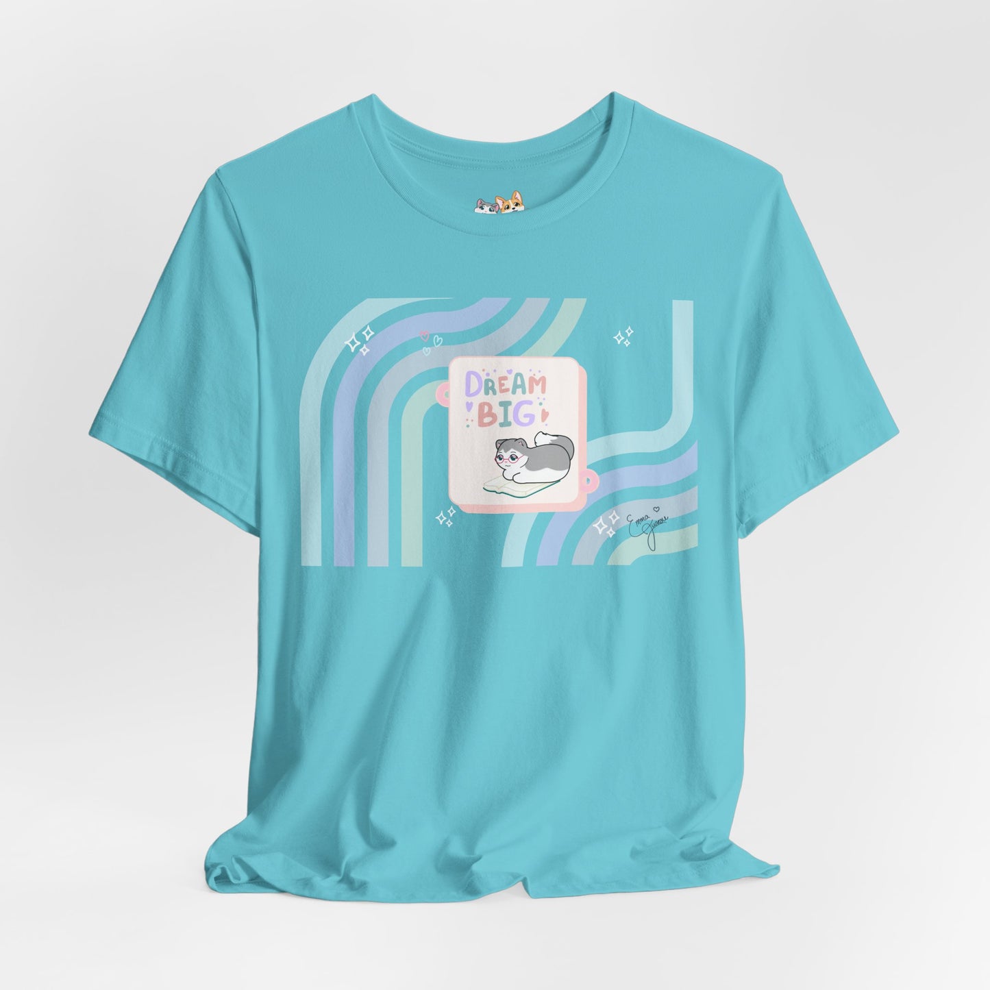 Kitty - Dream Big - Super Soft Cotton Airlume Unisex T-Shirt (Horizontal Graphic)