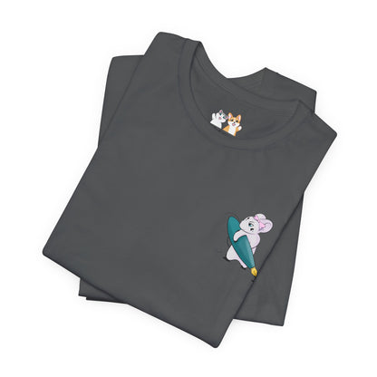 Stella the Ink Mouse — Super Soft Cotton Airlume Unisex T-Shirt