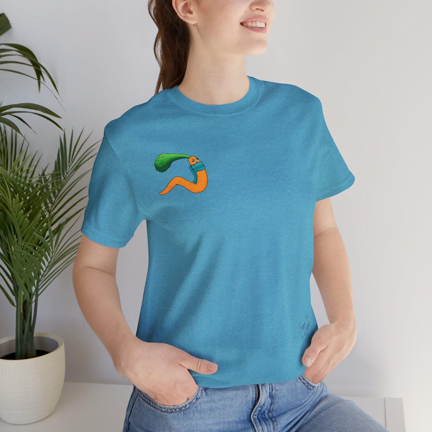 Happy CarrotWorm — Super Soft Cotton Airlume Unisex T-Shirt