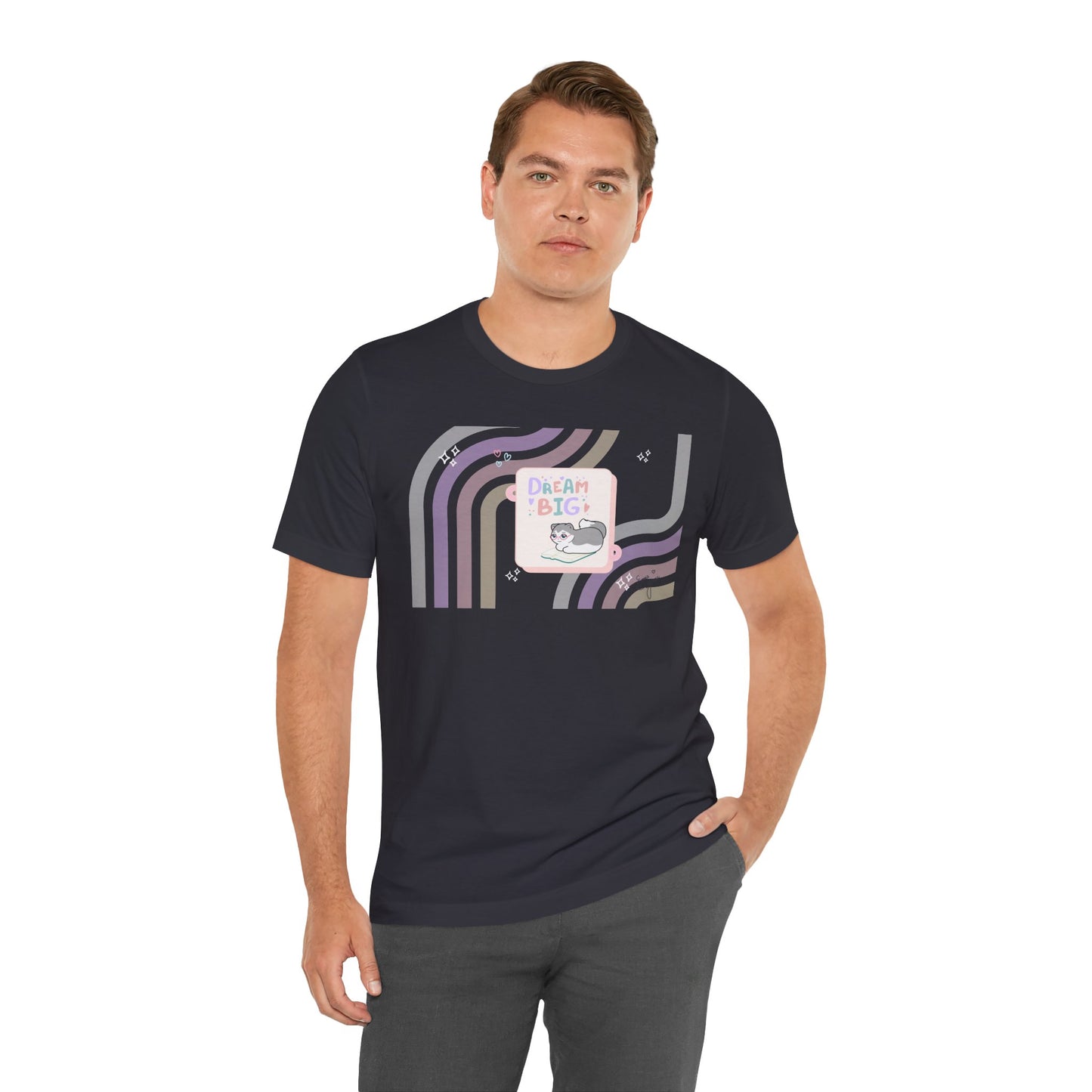 Kitty - Dream Big - Super Soft Cotton Airlume Unisex T-Shirt (Horizontal Graphic)