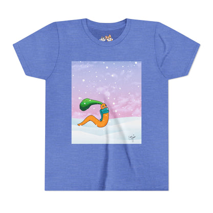 Youth Tee — CarrotWorm's Snowy Wonder - Unisex Youth/ Children's Graphic Tee