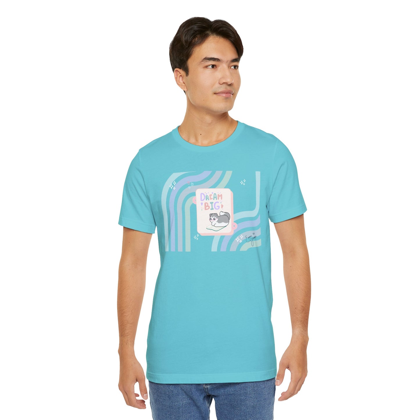 Kitty - Dream Big - Super Soft Cotton Airlume Unisex T-Shirt (Horizontal Graphic)
