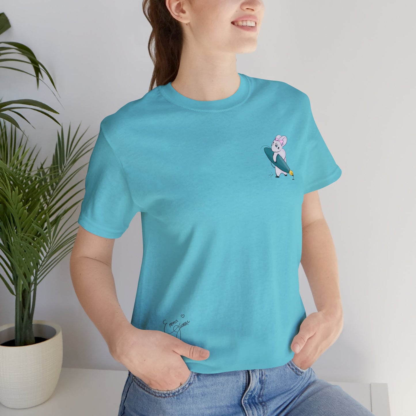 Stella the Ink Mouse — Super Soft Cotton Airlume Unisex T-Shirt