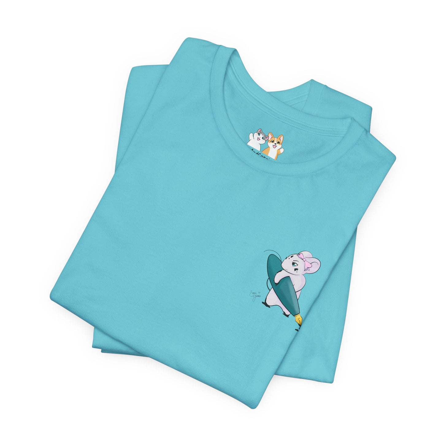 Stella the Ink Mouse — Super Soft Cotton Airlume Unisex T-Shirt