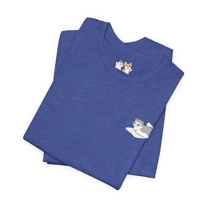 Kitty Reading a Book - Super Soft Cotton Airlume Unisex T-Shirt
