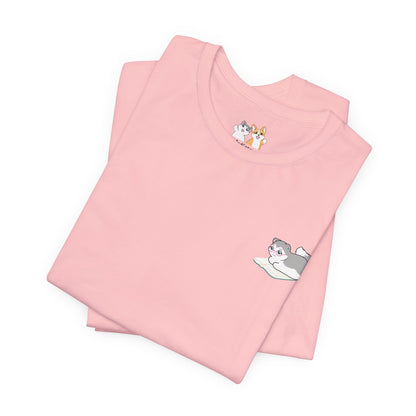 Kitty Reading a Book - Super Soft Cotton Airlume Unisex T-Shirt