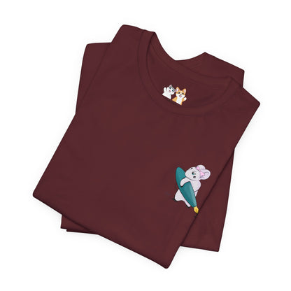 Stella the Ink Mouse — Super Soft Cotton Airlume Unisex T-Shirt