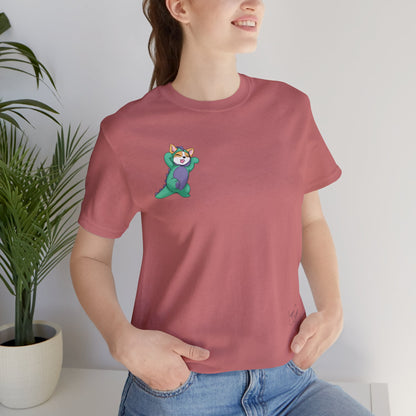 Kitty and Corgi — Corgi-zilla Dino Stomps — Super Soft Cotton Airlume Unisex T-Shirt