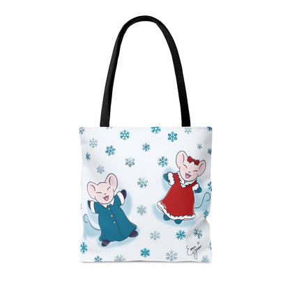 Snow Angel Mousies Tote Bag