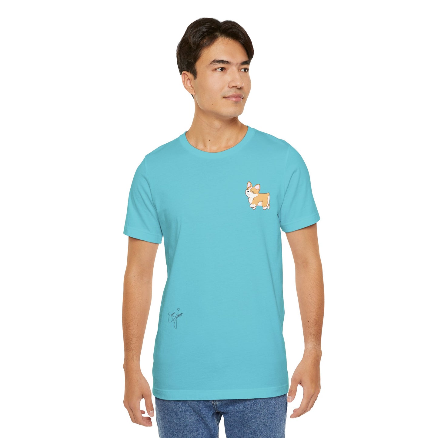 Corgi - Confidence is the Best Outfit - Super Soft Cotton Airlume Unisex T-Shirt