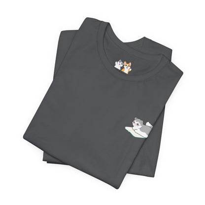 Kitty Reading a Book - Super Soft Cotton Airlume Unisex T-Shirt