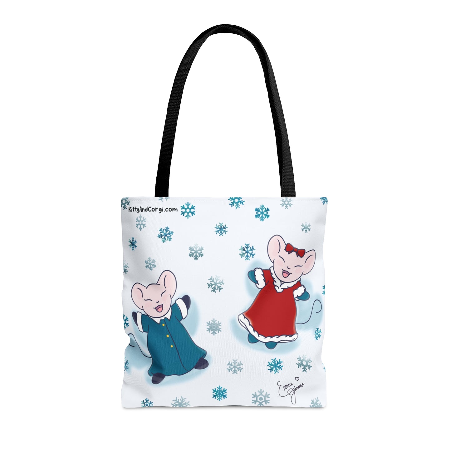 Snow Angel Mousies Tote Bag