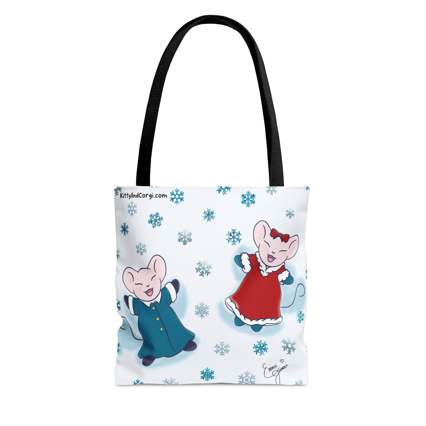 Snow Angel Mousies Tote Bag
