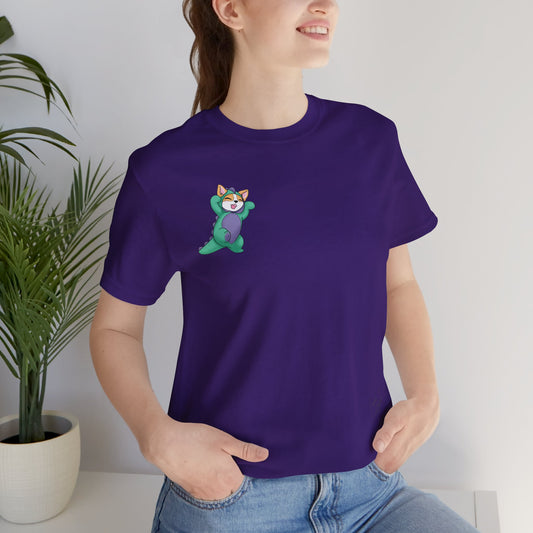 Kitty and Corgi — Corgi-zilla Dino Stomps — Super Soft Cotton Airlume Unisex T-Shirt