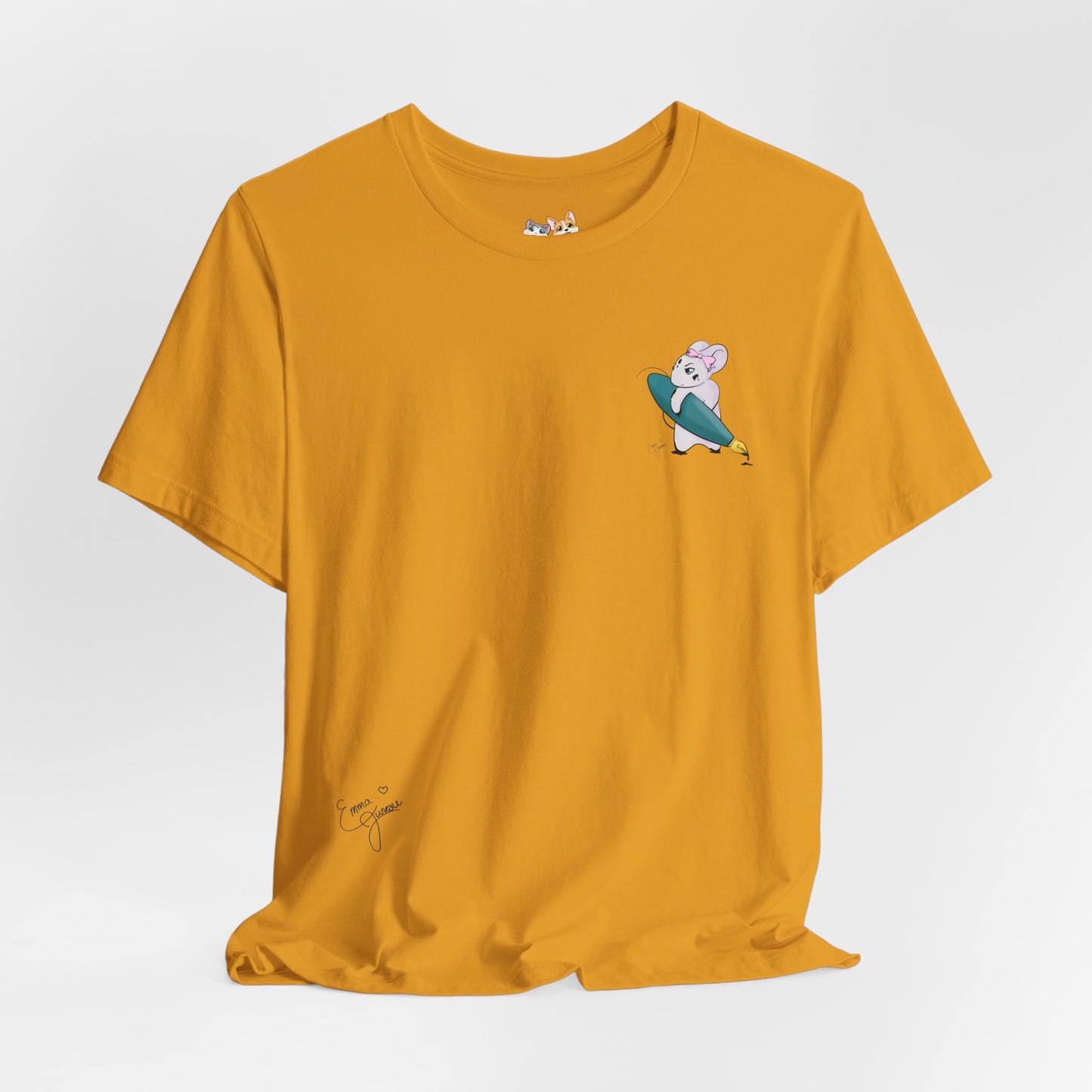 Stella the Ink Mouse — Super Soft Cotton Airlume Unisex T-Shirt