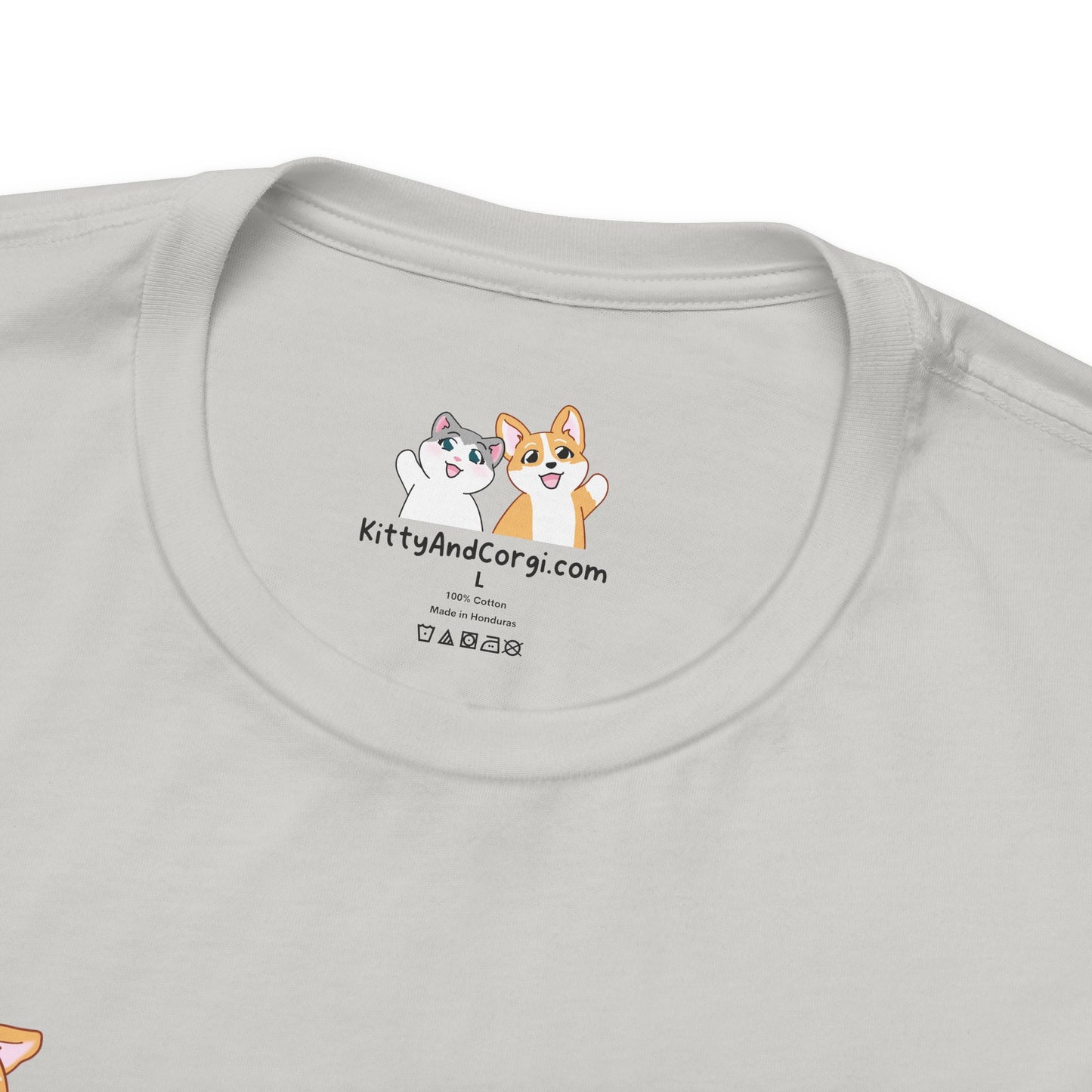 Corgi Reading a Book - Super Soft Cotton Airlume Unisex T-Shirt