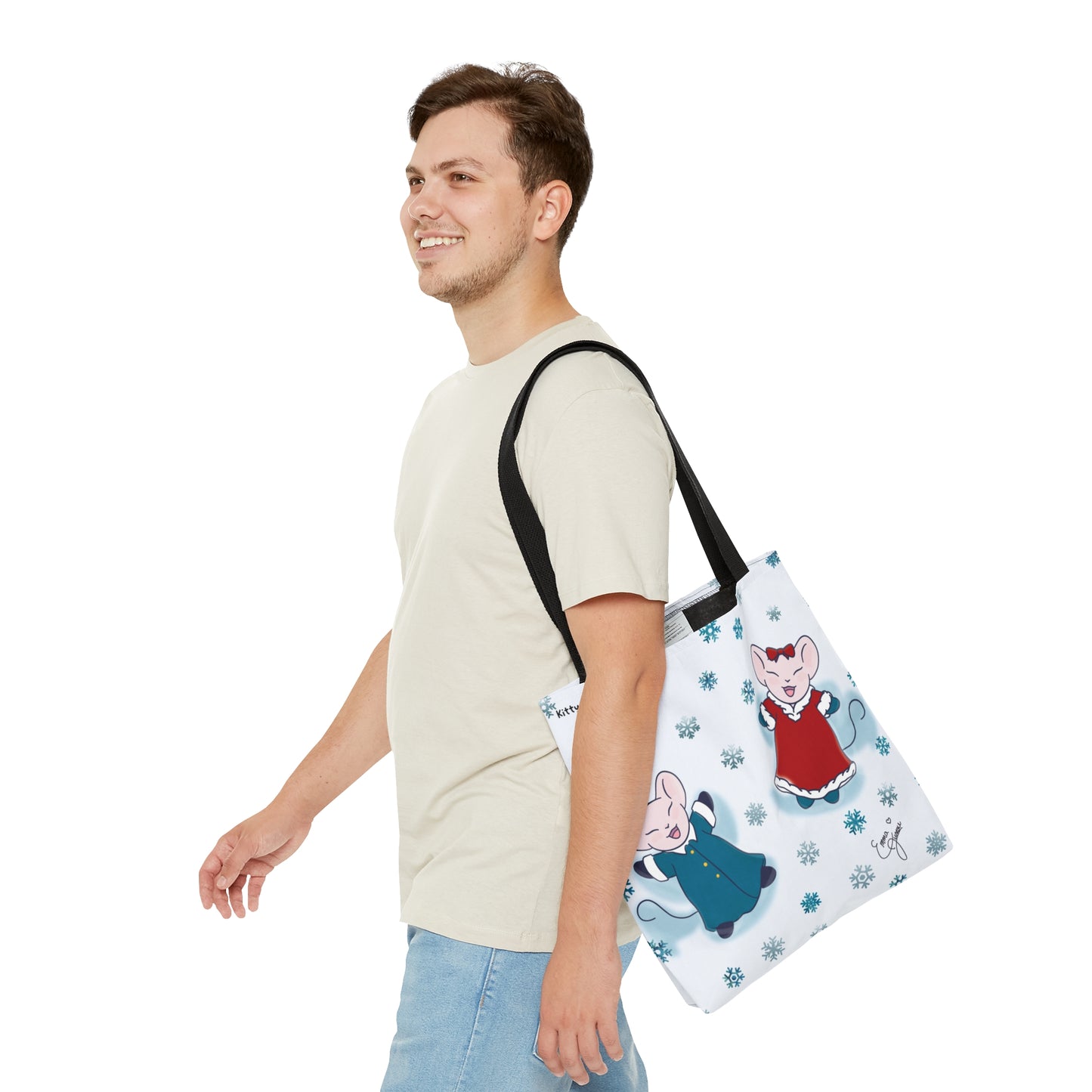 Snow Angel Mousies Tote Bag