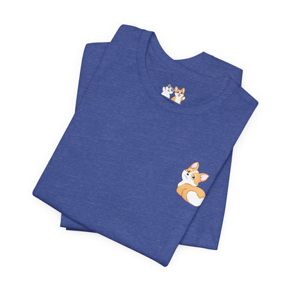 Corgi Butt - Super Soft Cotton Airlume Unisex T-Shirt