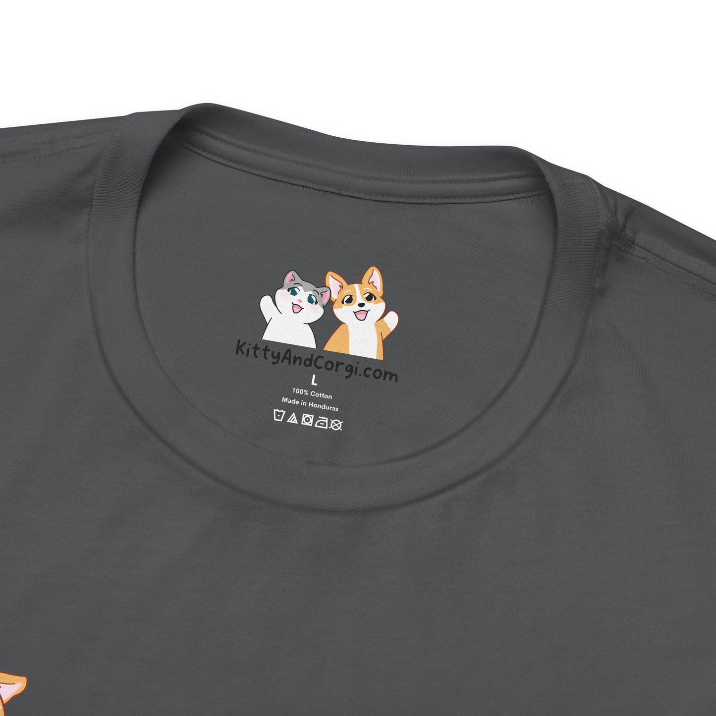 Corgi Reading a Book - Super Soft Cotton Airlume Unisex T-Shirt