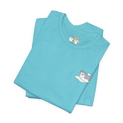 Kitty Reading a Book - Super Soft Cotton Airlume Unisex T-Shirt