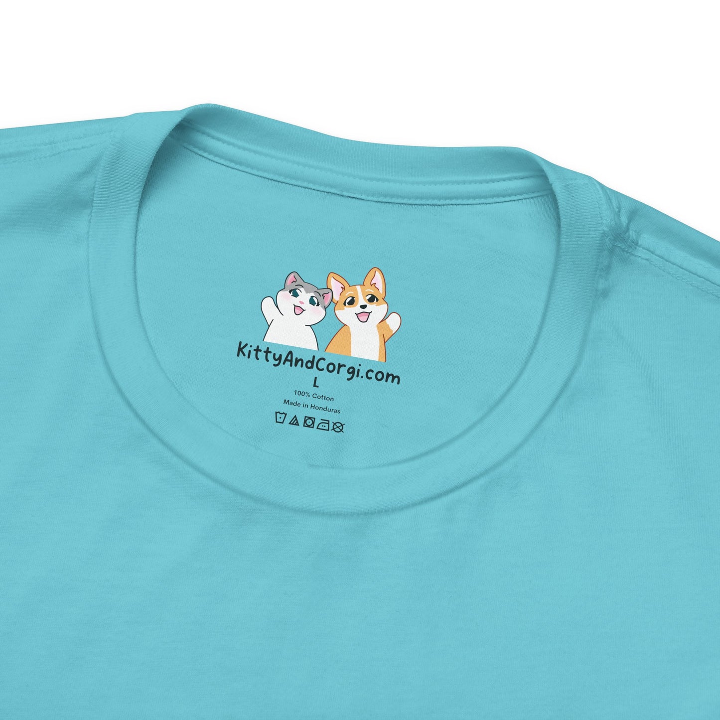 Kitty and Corgi - CarrotWorm Goes Sledding! — Super Soft Cotton Airlume Unisex T-Shirt