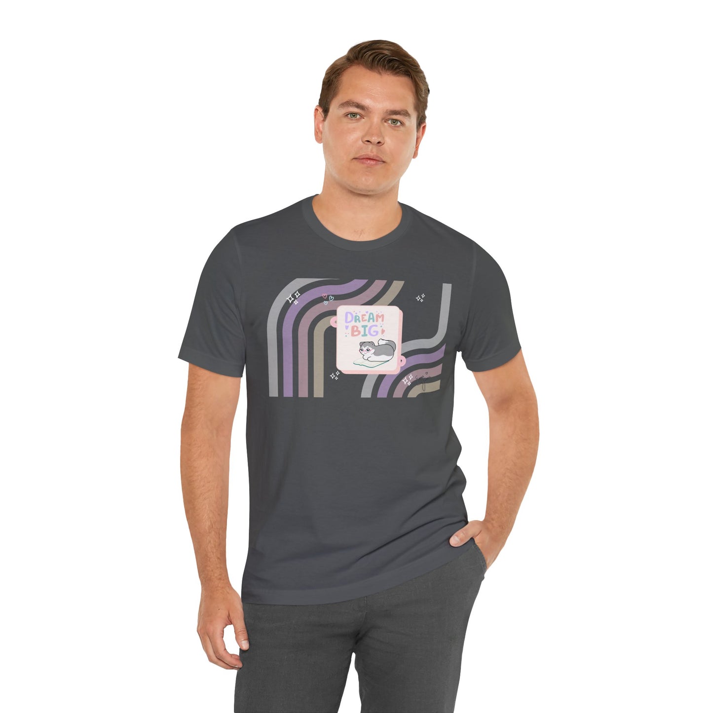 Kitty - Dream Big - Super Soft Cotton Airlume Unisex T-Shirt (Horizontal Graphic)