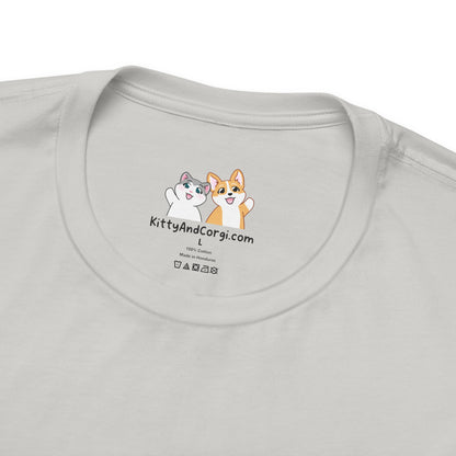 Kitty and Corgi - CarrotWorm Goes Sledding! — Super Soft Cotton Airlume Unisex T-Shirt