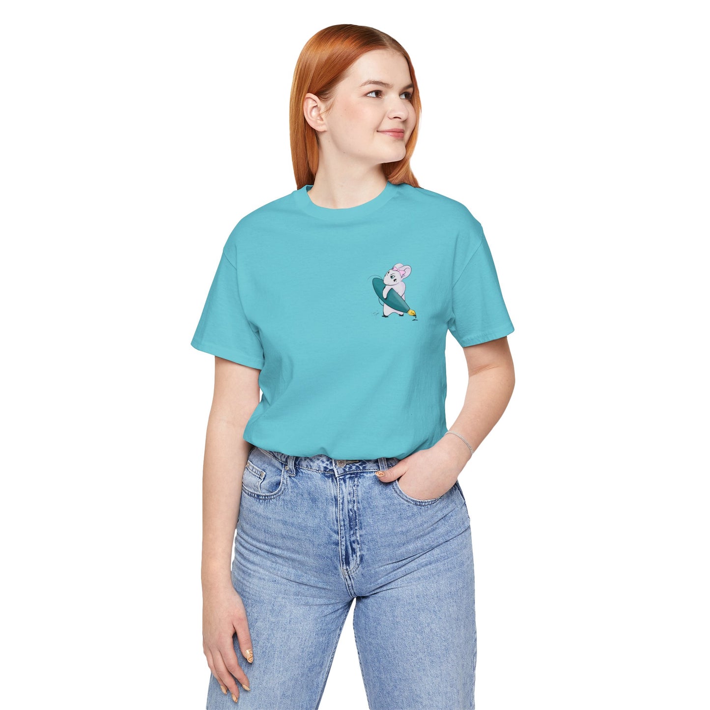 Stella the Ink Mouse — Super Soft Cotton Airlume Unisex T-Shirt
