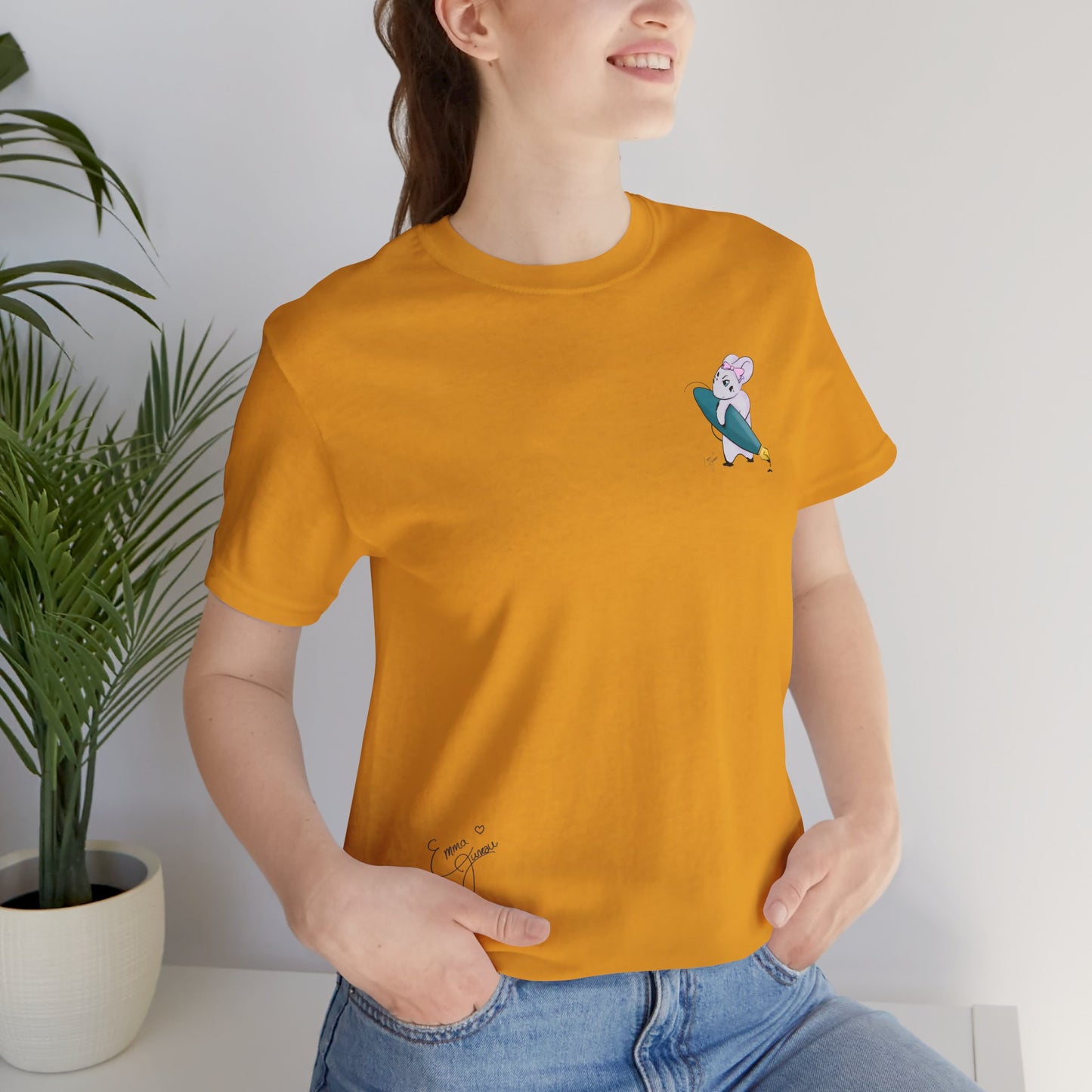Stella the Ink Mouse — Super Soft Cotton Airlume Unisex T-Shirt